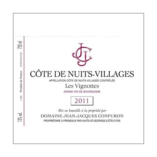 Côte de Nuits-Villages Les Vignottes 2011