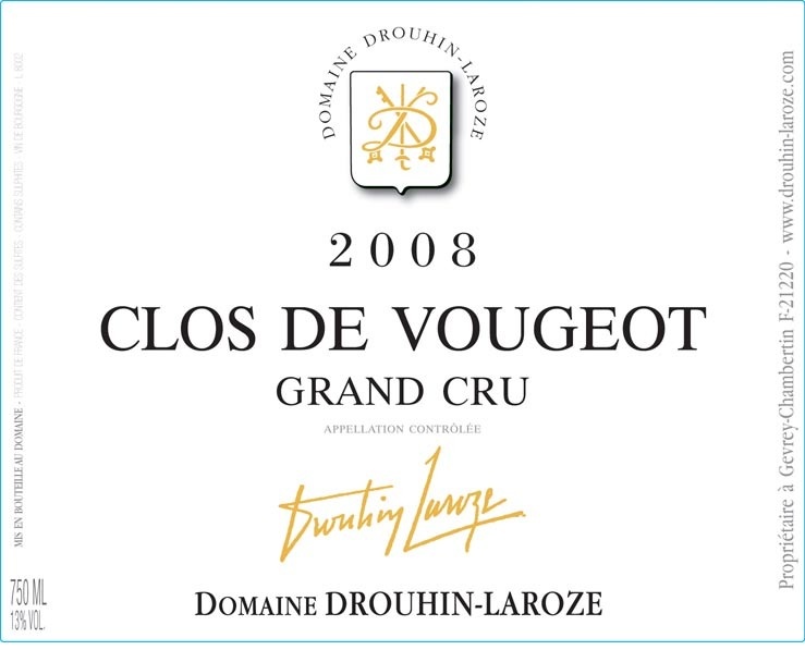 Clos-de-Vougeot Grand Cru  2008