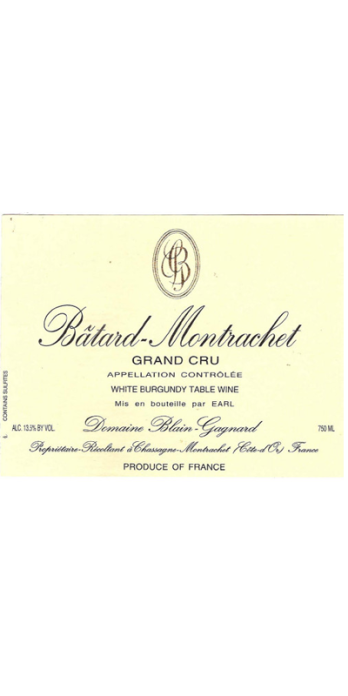 Bâtard Montrachet Grand Cru Domaine Blain Gagnard 2011