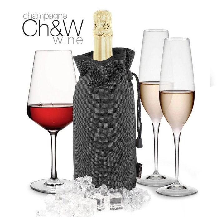 CHAMPAGNE/WINE COOLER BAG Grey - Sac refroidisseur gris