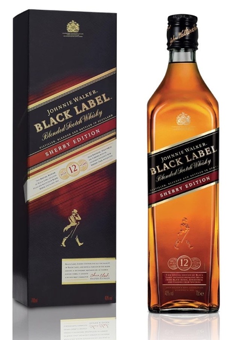 Whisky JOHNNIE WALKER BLACK LABEL SHERRY 12YR -1L