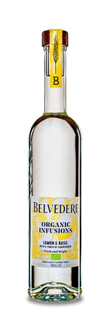 Vodka BELVEDERE ORGANIC INFUSION LEMON, BASIL - 75cl