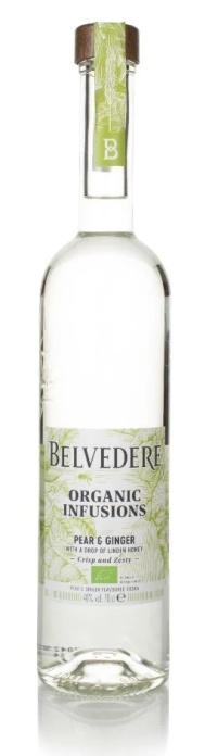 Vodka BELVEDERE ORGANIC INFUSION PEAR, GINGER - 75cl