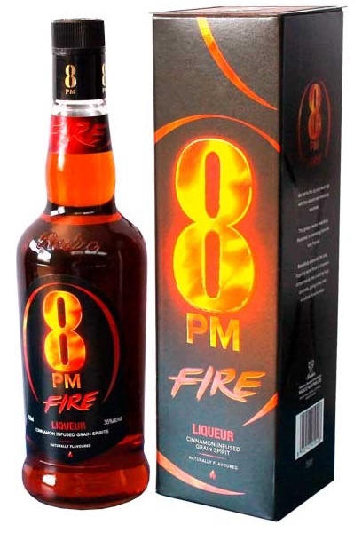 Whisky 8PM Fire  Gift Box - 75cl