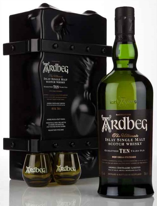 Whisky ARDBEG The Ultimate 10 years + 2 verres -70cl