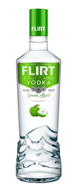 Vodka FLIRT GREEN APPLE-1L